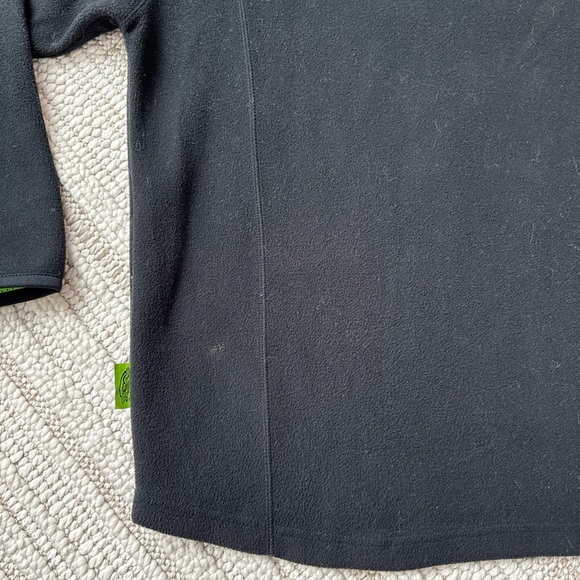 Arctic Cat Wear Fleece Jacket Mens Large Black Onyx 1/4 Zip Sweater Pullover - Picture 15 of 16